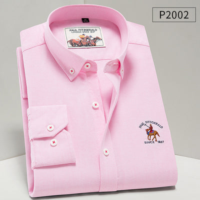 Camisa Oxford de Algodón Puro para Hombre - Estilo Ejecutivo Casual - Image 10