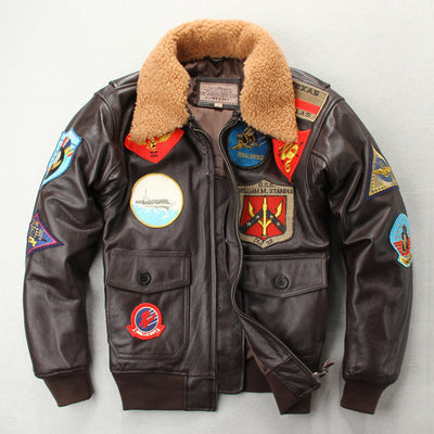 Chaqueta de Cuero para Motociclista con Bordados Artesanales - Image 29