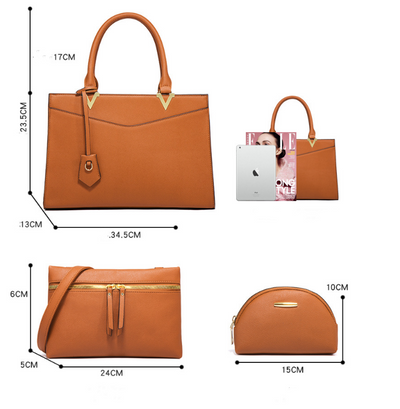 Conjunto de 4 Bolsas de Moda Europea y Americana de Gran Capacidad - Image 16