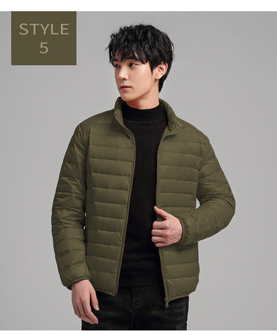 Abrigo de Algodón Slim Fit Talla Grande con Cuello Alto - Cálido y Elegante - Image 11
