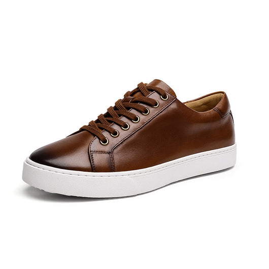 Zapatos de Cuero Genuino Respirable con Suela Gruesa - Estilo Británico Casual y Deportivo - Image 6