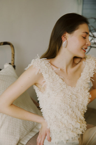 Blusa de Encaje y Malla con Borlas para Mujer - Image 6