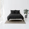 Negro Puro Sábana Plana 1.5 M