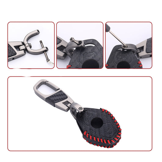 Estuche para Llaves de Cuero con Textura Fibra de Carbono Creative Candy Bar - Image 2