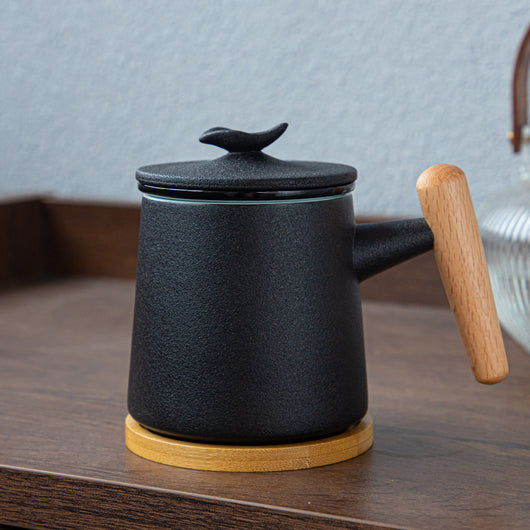 Taza Térmica de Cerámica con Separador de Agua para Té y Café - Image 10
