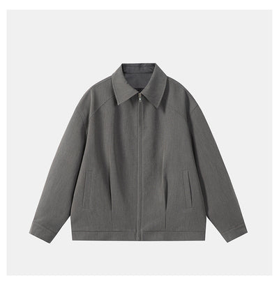 Chaqueta Versátil con Cierre de Cremallera - Estilo Japonés Minimalista Negro - Image 11