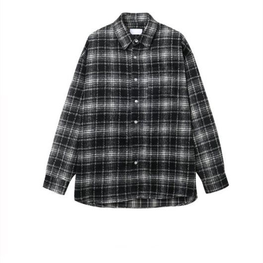 Camisa de Cuadros en Lana de Manga Larga - Image 5