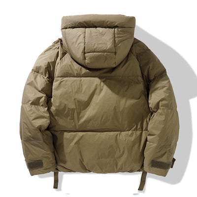 Chaqueta de Plumón Estilo Utilitario para Hombre Talla Grande - Image 10