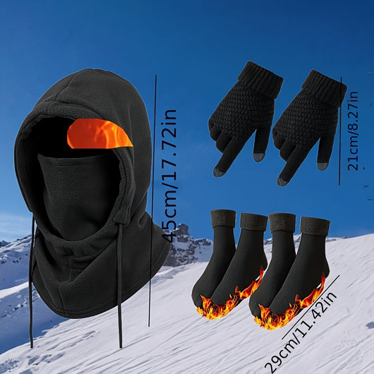 Conjunto Completo Abrigador: Gorro, Guantes y Calcetines Invierno - Image 9