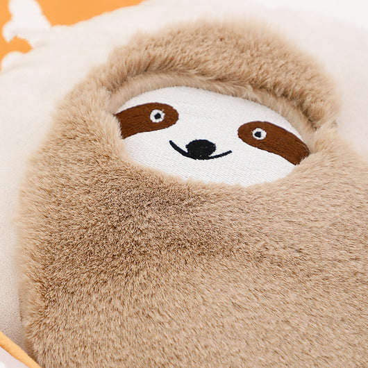 Funda de Almohada Infantil de Peluche - Diseño de Perezoso y Oveja - Image 6