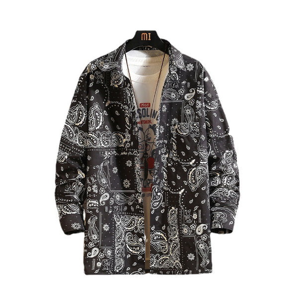 Camisa Estampada Cashew para Hombre - Diseño Trendy