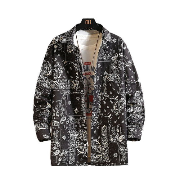 Camisa Estampada Cashew para Hombre - Diseño Trendy
