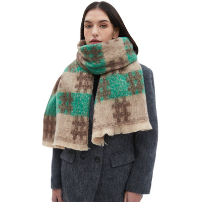 Bufanda Jacquard con Patrón Europeo y Americano