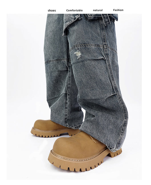 Zapatos de Vestir de Cuero Estilo Británico con Suela Gruesa Elevadora - Image 13
