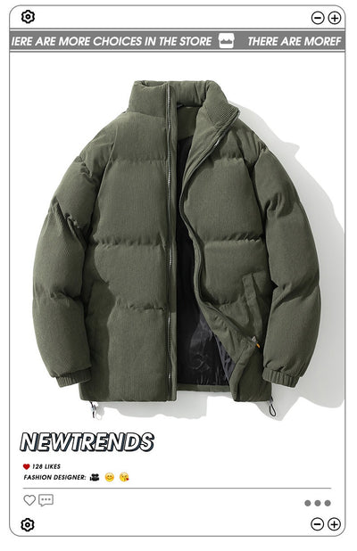 Chamarra Acolchada de Invierno para Hombre con Cuello Alto - Image 14