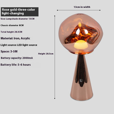 Lámpara de Mesita Lava Volcánica - Luz Ambiental para Dormitorio - Image 9