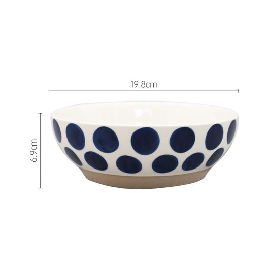 Tazón de Cerámica Azul Gota de Lluvia - Diseño Nórdico Japonés - Image 7