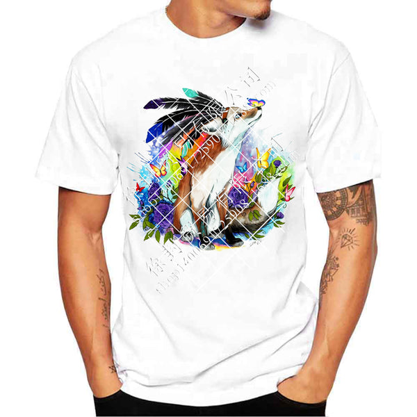 Camiseta Manga Corta 3D Cuello Redondo para Hombre - Tallas Grandes