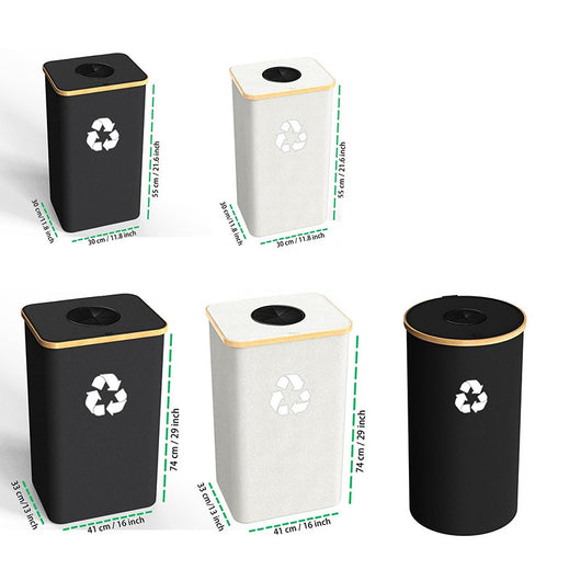 Cesto de Almacenamiento Plegable con Compartimentos para Reciclaje - Image 3