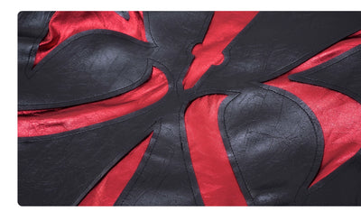 Chaqueta de Cuero para Hombre Rojo Otoño con Costuras Reforzadas - Image 9