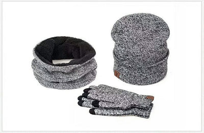 Gorro Tres Piezas con Forro de Terciopelo Cálido - Image 13