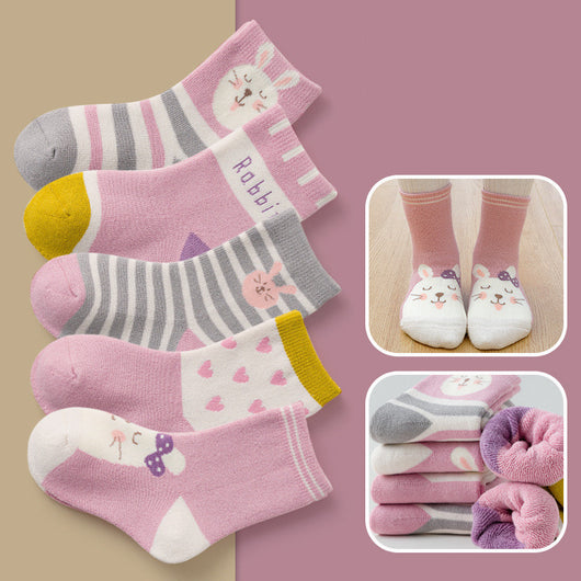 Calcetines Térmicos Infantiles Estampados - Tubo Grueso para Invierno - Image 13