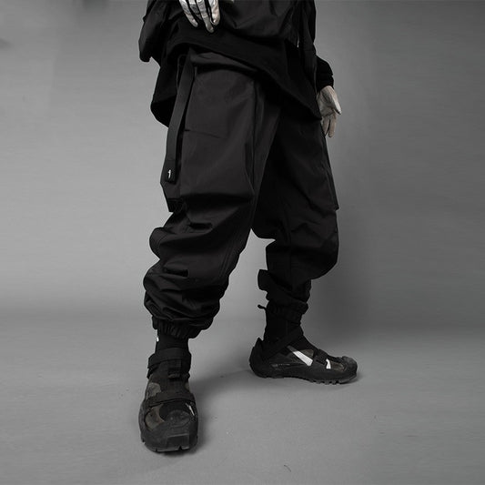 Pantalones Cargo Funcionales Holgados con Bolsillos Grandes para Hombre