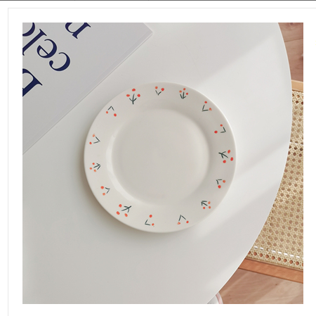 Plato Llano Cerámica Estilo Japonés Tulipán - Diseño Elegante y Funcional - Image 4