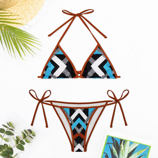 Bikini Estampado con Abertura Lateral Ajustable - Image 6