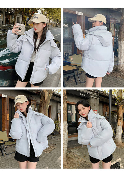 Chaqueta Acolchada de Algodón Suelta Estilo Coreano - Image 21