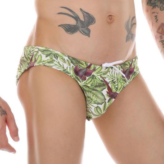 Bañador Estampado Tropical con Diseño de Hojas de Coco y Arce - Pantalón de Playa Multicolor Trendy - Image 38