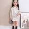Conjunto Abrigo y Falda Estilo Coreano para Niñas