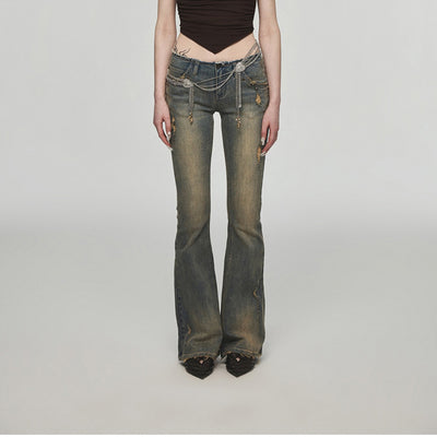 Jeans Rectos Desgastados Estilo Vintage - Image 2