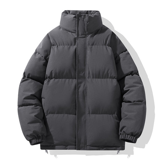 Abrigo Acolchado de Cuello Alto para Parejas - Diseño Minimalista - Image 6