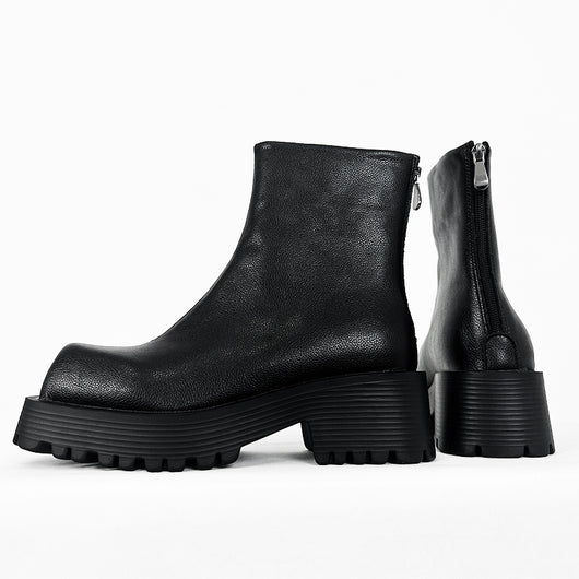 Botas Martin Cuadradas para Hombre con Suela Gruesa - Estilo Europeo Unisex - Image 6