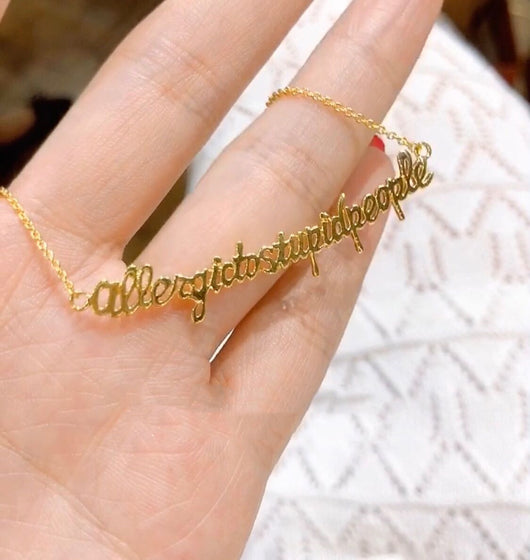 Collar de Letras Sonrisa con Mensaje Positivo - Image 21
