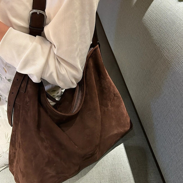 Bolso de Hombro Único Otoño-Invierno en Cuero Premium con Acabado Mate