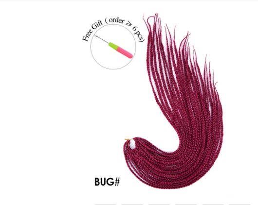 Peluca Sintética Trenzas Sucias 16 Pulgadas - Estilo Tres Trenzas Alargado - Image 51