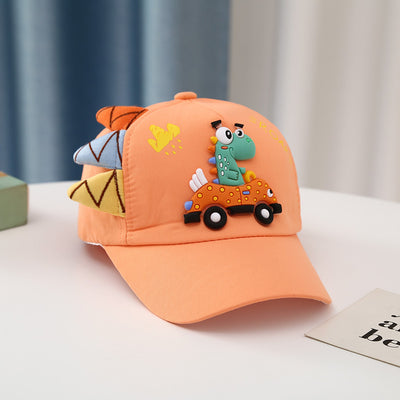 Gorra de Béisbol Infantil Estilo Coreano con Bordado de Dinosaurio y Auto - Image 8