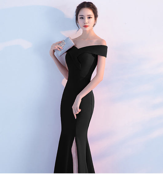 Vestido de Fiesta Elegante con Hombros Descubiertos y Falda Sirena - Image 23
