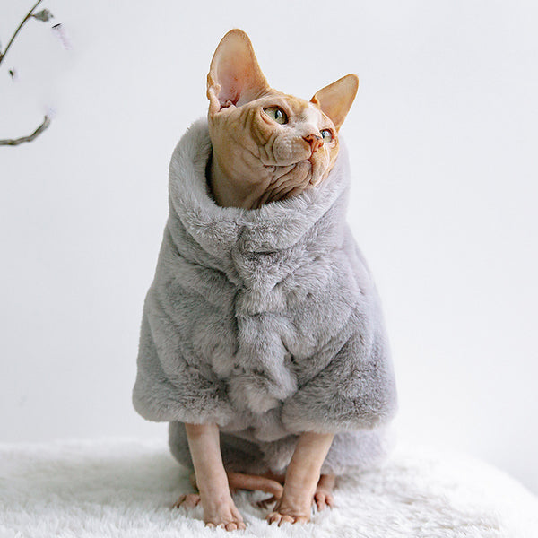 Ropa Térmica para Gatos sin Pelo - Abrigo Grueso y Suave para Otoño e Invierno - Image 3
