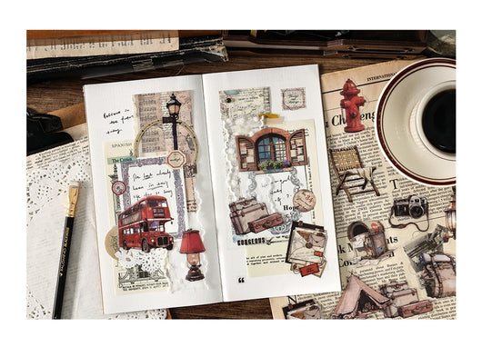 Set de 40 Stickers Decorativos Retro 'Life Love Song' - 4 Diseños DIY - Image 31