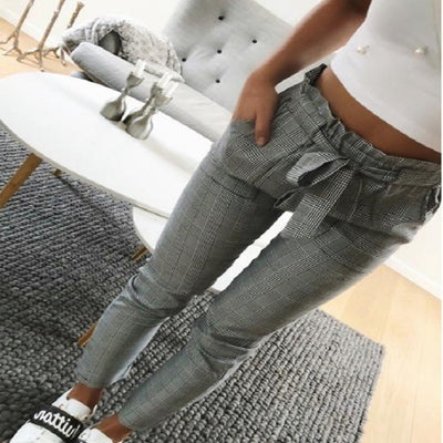 Pantalón Largo de Talle Alto con Lazo y Cordones - Versátil para Cualquier Ocasión - Image 10