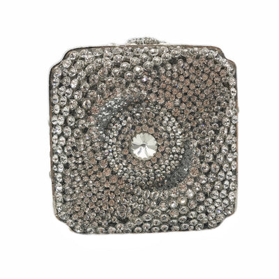 Bolso de Noche Cuadrado Brillante con Cristales de Diamante para Mujer - Image 7