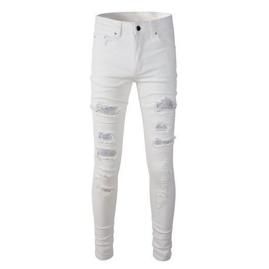 Jeans Rotos Diamante High Street con Elastano para Hombre - Image 4