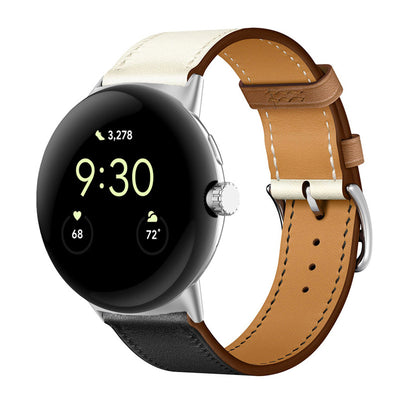 Correa de Cuero PU Bicolor para Google Watch - Estilo y Durabilidad - Image 16
