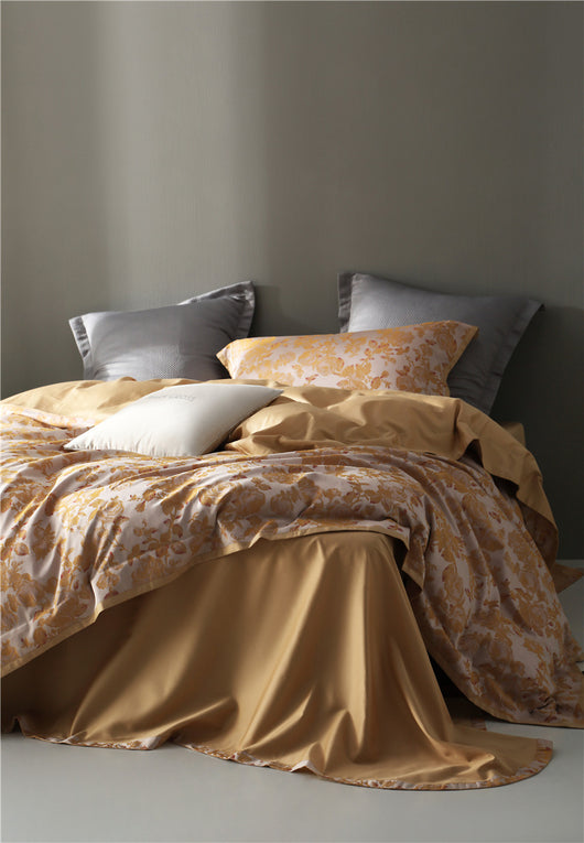Juego de Cama Jacquard Algodón Puro Estilo Retro Americano 4 Piezas - Image 13