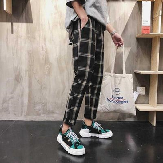 Pantalones Cuadros Retro para Primavera y Otoño - Image 11