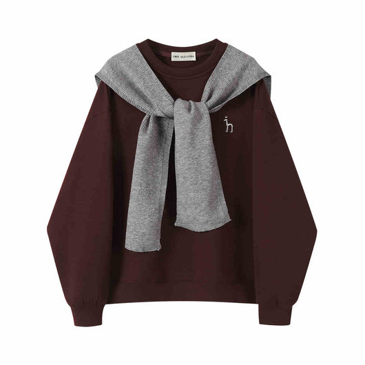 Sudadera Suelta Cuello Redondo para Mujer - Image 3