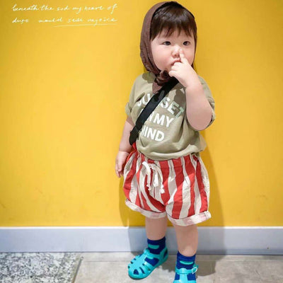 Pantalones Capri Rayados Holgados para Niñas - Image 3
